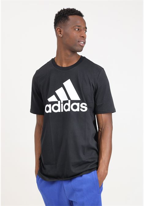 Essentials Single Jersey Big Logo men's black t-shirt ADIDAS PERFORMANCE | IC9347.